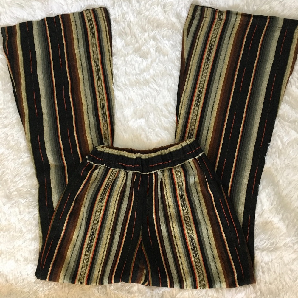 Silverado Serape Striped Bell Flare Western Pants